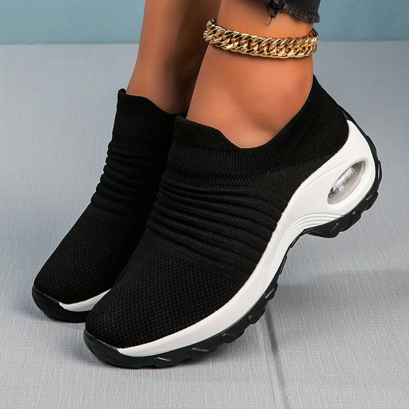 Women's Chunky Slip On Air Cushion Sneakers Lightweight Shoes