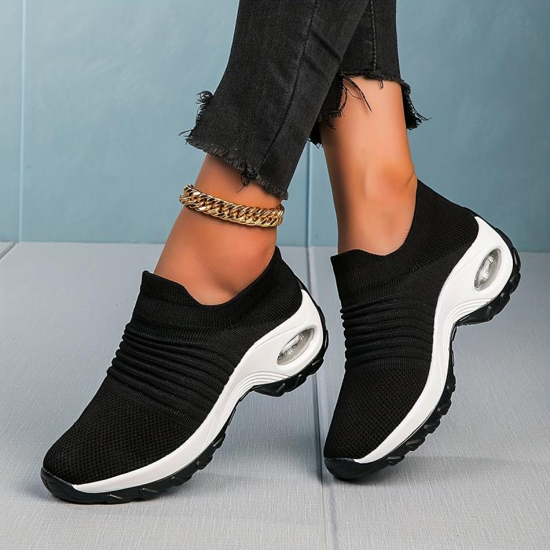 Women's Chunky Slip On Air Cushion Sneakers Lightweight Shoes