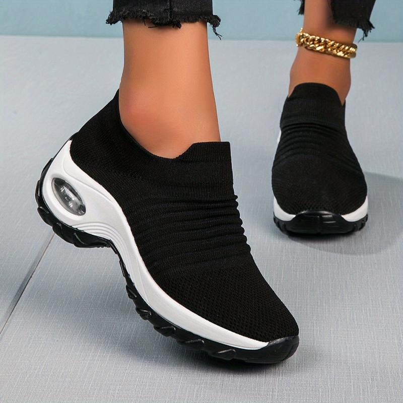 Women's Chunky Slip On Air Cushion Sneakers Lightweight Shoes