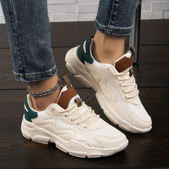 Women's Mesh Sneakers Low Top Lace Up Comfortable Walking Shoes