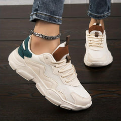 Women's Mesh Sneakers Low Top Lace Up Comfortable Walking Shoes