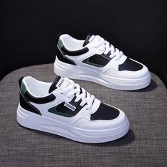Women's Platform Casual Shoes Lightweight Sneakers Lace Up Low Top