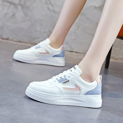 Women's Platform Casual Shoes Lightweight Sneakers Lace Up Low Top