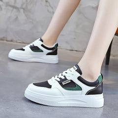 Women's Platform Casual Shoes Lightweight Sneakers Lace Up Low Top