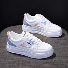Women's Platform Casual Shoes Lightweight Sneakers Lace Up Low Top