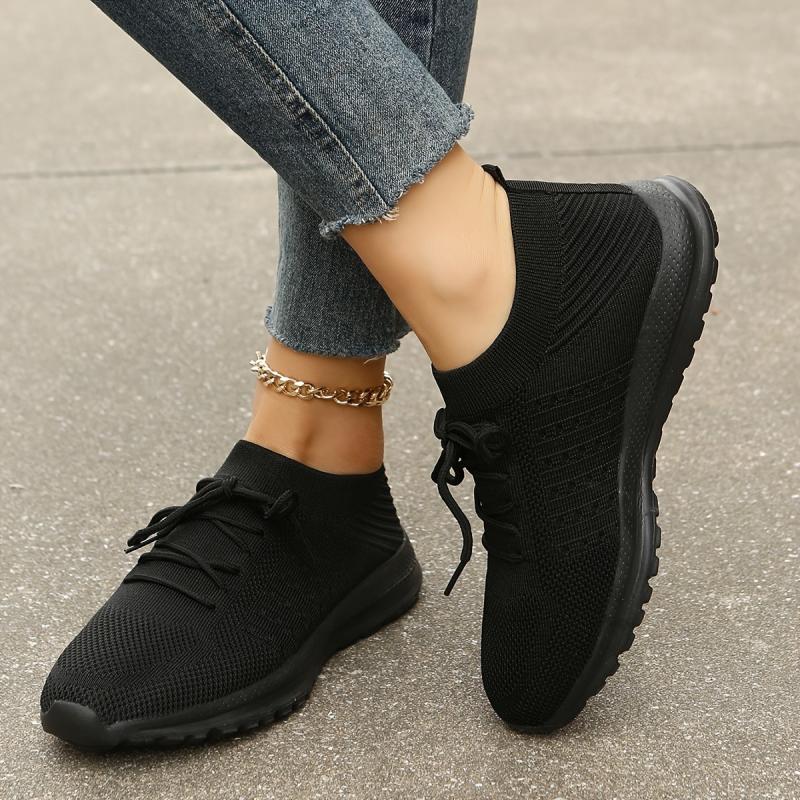Women's Knitted Sports Shoes Lightweight & Breathable Running Shoes