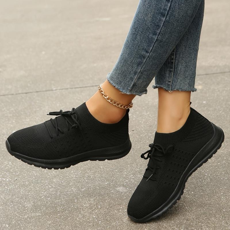 Women's Knitted Sports Shoes Lightweight & Breathable Running Shoes
