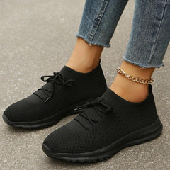 Women's Knitted Sports Shoes Lightweight & Breathable Running Shoes
