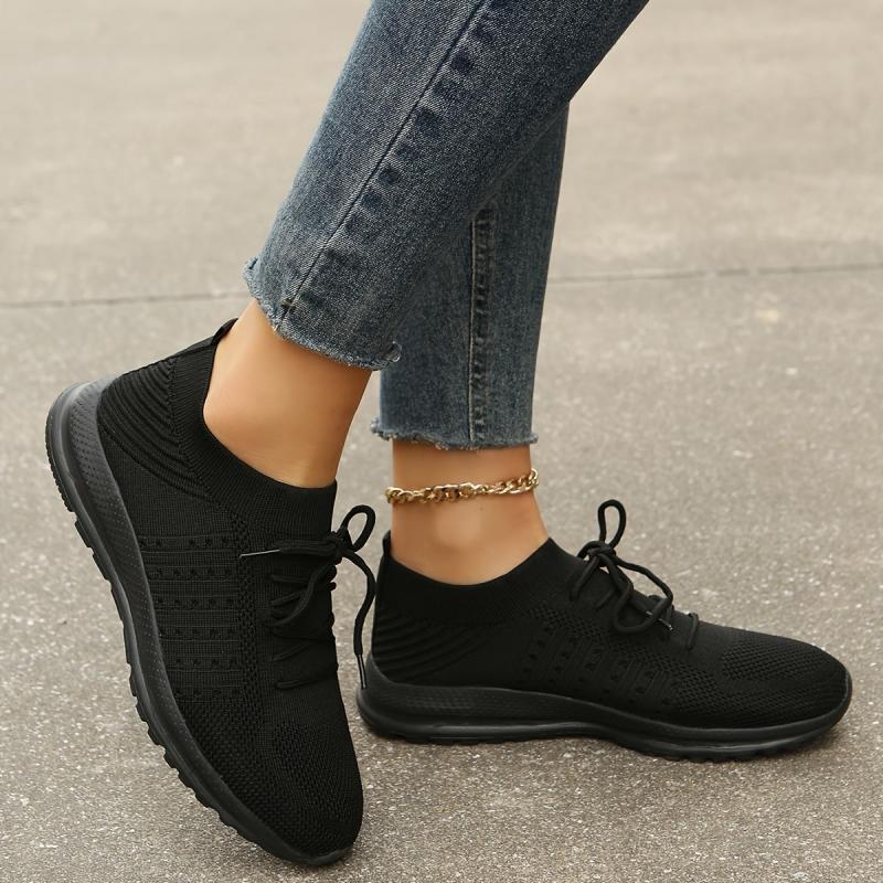 Women's Knitted Sports Shoes Lightweight & Breathable Running Shoes