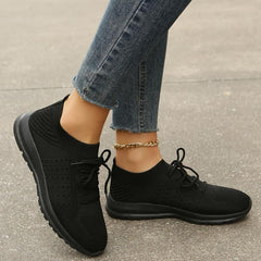 Women's Knitted Sports Shoes Lightweight & Breathable Running Shoes