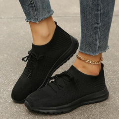 Women's Knitted Sports Shoes Lightweight & Breathable Running Shoes