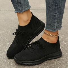 Women's Knitted Sports Shoes Lightweight & Breathable Running Shoes