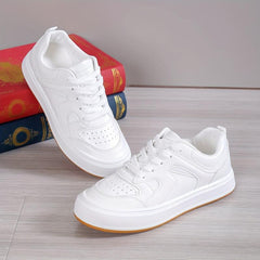 Women's Colorblock Skate Shoes Low Top Lace Up Casual Sneakers