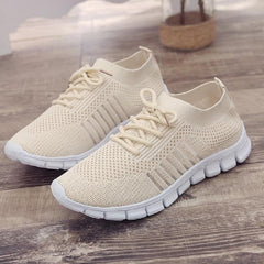 Women's Breathable Lace Up Running Shoes Lightweight & Anti skid Sneakers