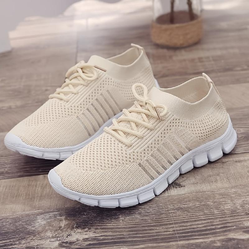 Women's Breathable Lace Up Running Shoes Lightweight & Anti skid Sneakers