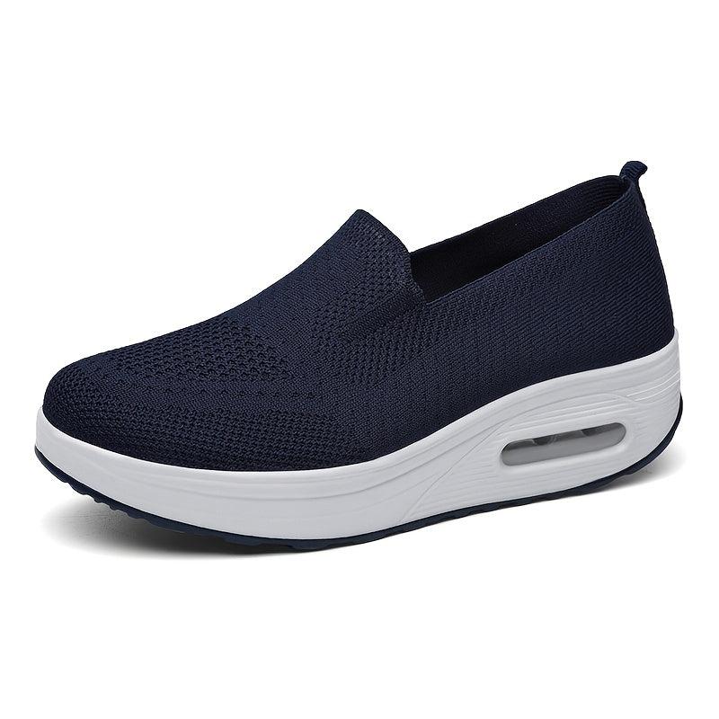 Women's Breathable Knit Slip-On Sneakers with Air Cushion