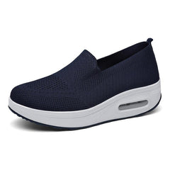 Women's Breathable Knit Slip-On Sneakers with Air Cushion