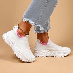 Women's Breathable Slip-on Casual Sneakers Lightweight Sock Shoes