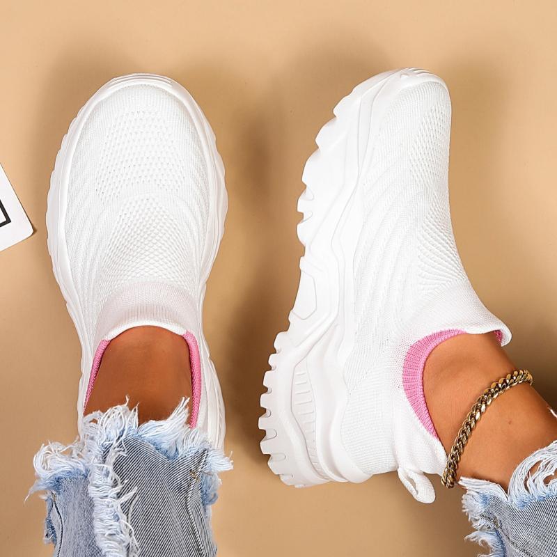 Women's Breathable Slip-on Casual Sneakers Lightweight Sock Shoes