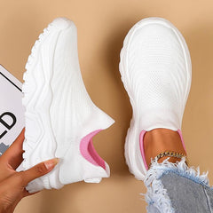 Women's Breathable Slip-on Casual Sneakers Lightweight Sock Shoes