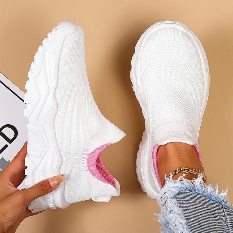 Women's Breathable Slip-on Casual Sneakers Lightweight Sock Shoes