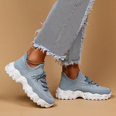 Women's Breathable Knit Sneakers Lightweight Casual Shoes