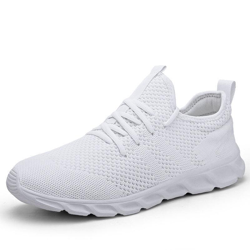 Knit Breathable Low Top Lace Up Comfortable Running Shoes