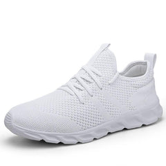 Knit Breathable Low Top Lace Up Comfortable Running Shoes