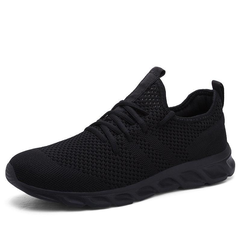Knit Breathable Low Top Lace Up Comfortable Running Shoes