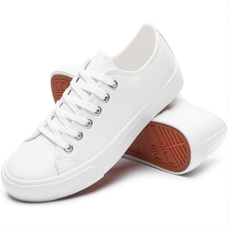 Women's Lace Up Round Toe Sneakers Daily Walking Shoes