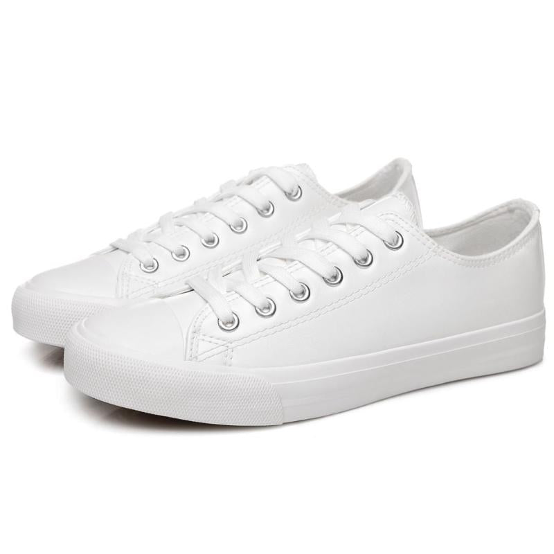 Women's Lace Up Round Toe Sneakers Daily Walking Shoes