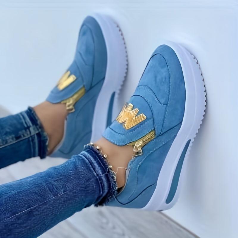 Women's Casual Platform Slip On Sneakers
