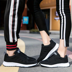 Women's Breathable Woven Sneakers Low Top Sport Shoes