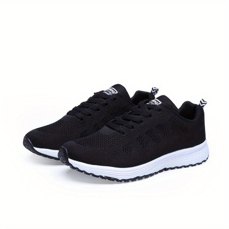 Women's Breathable Woven Sneakers Low Top Sport Shoes