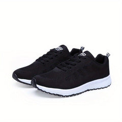 Women's Breathable Woven Sneakers Low Top Sport Shoes