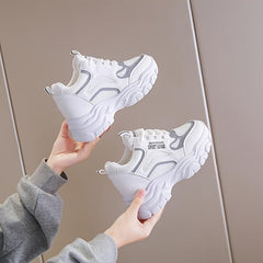 Women's Breathable Casual Sneakers Spring Autumn Inner Heightening Dad Shoes