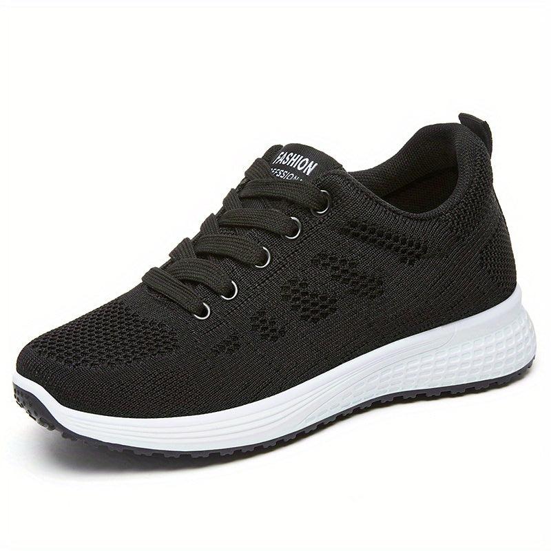 Women's Knitted Sports Shoes Low Top Running Sneakers