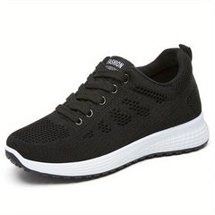 Women's Knitted Sports Shoes Low Top Running Sneakers