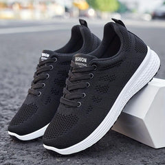 Women's Knitted Sports Shoes Low Top Running Sneakers