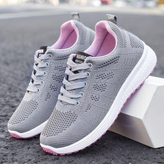 Women's Knitted Sports Shoes Low Top Running Sneakers