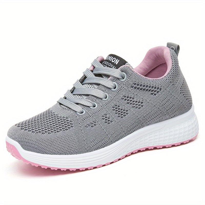 Women's Knitted Sports Shoes Low Top Running Sneakers