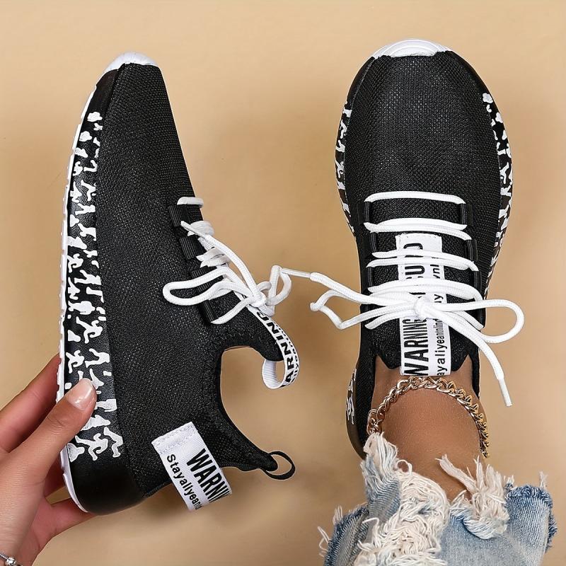 Women's Breathable Woven Sneakers Lightweight Running Shoes