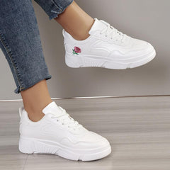 Women's Platform Sports Shoes Low Top Walking Sneakers