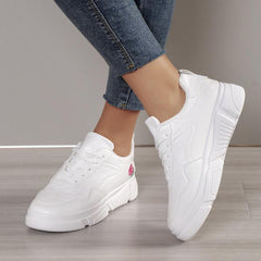Women's Platform Sports Shoes Low Top Walking Sneakers