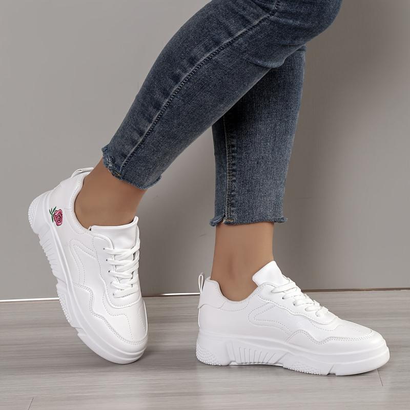 Women's Platform Sports Shoes Low Top Walking Sneakers