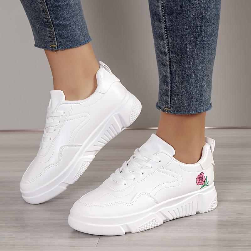 Women's Platform Sports Shoes Low Top Walking Sneakers