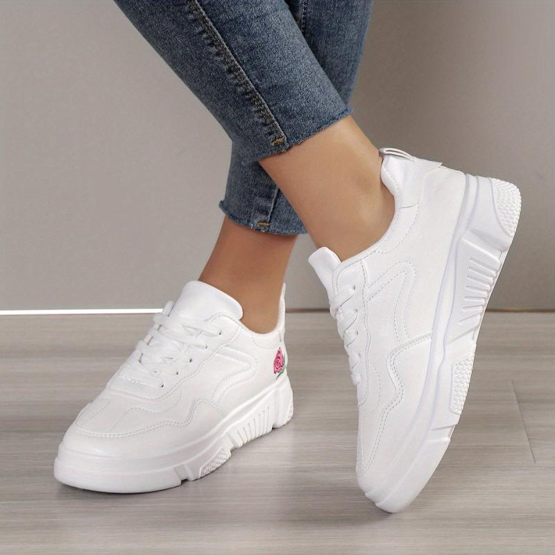 Women's Platform Sports Shoes Low Top Walking Sneakers