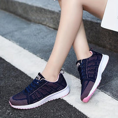 Women's Knitted Sports Shoes Low Top Running Shoes