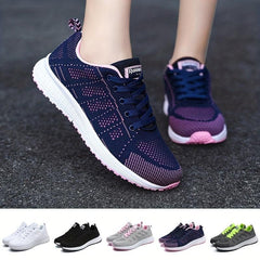 Women's Knitted Sports Shoes Low Top Running Shoes