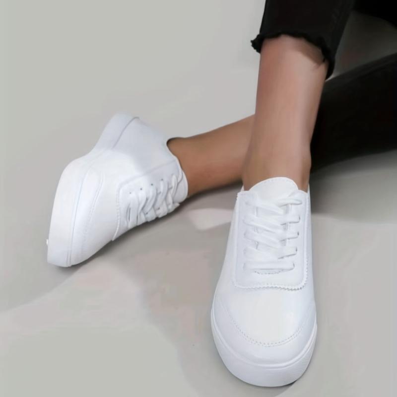 Women's Minimalist Umbrella Print Sneakers Lace Up Sports Walking Shoes